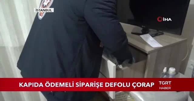 Kapıda ödemeli siparişe defolu çorap