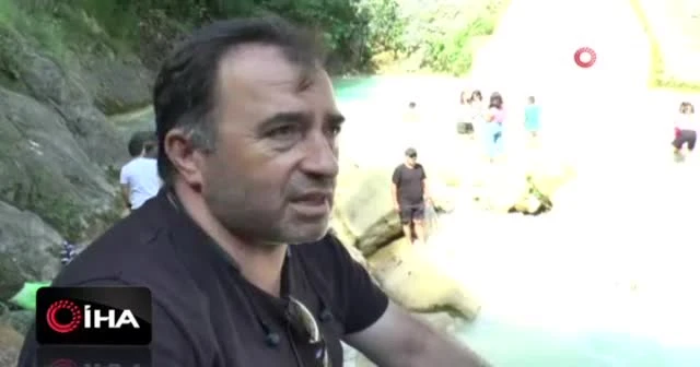 Karadeniz'de tek olan Mavi Göl'de bayram yoğunluğu