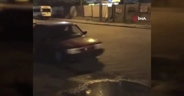 İstanbul’da “drift” terörü kamerada