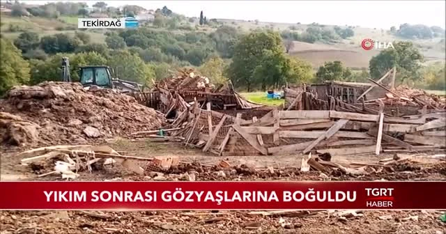 70 yaşındaki kadın yıkım kararını duyunca yere kapanıp ağladı