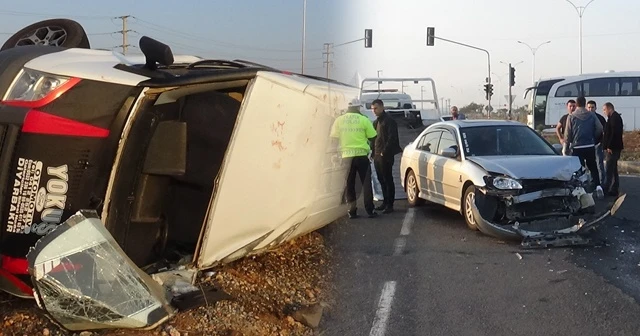 Diyarbakır’da tarım işçilerini taşıyan minibüs kaza yaptı: 18 yaralı