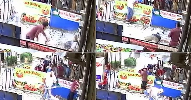 Engelli genci ıslatarak dövdüler