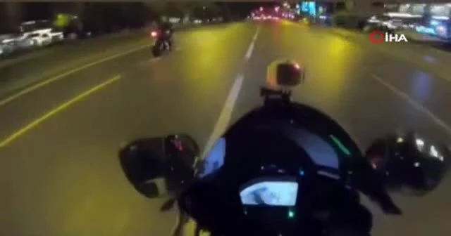 İstanbul’da motosikletli magandanın 'tek teker' ve 'makas' terörü kamerada