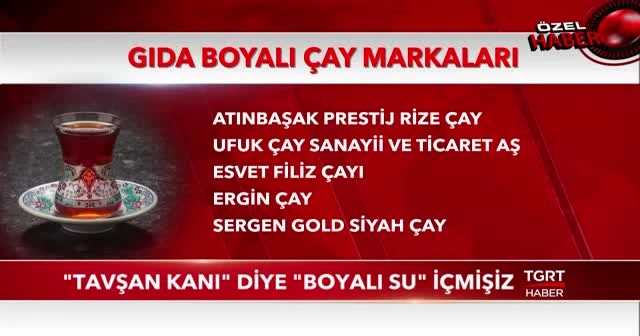 "Tavşan kanı" diye "boyalı su" içmişiz