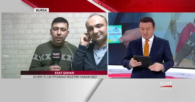 20 bin TL'yi 'haram' diyerek yakan işçi TGRT Haber'e konuştu