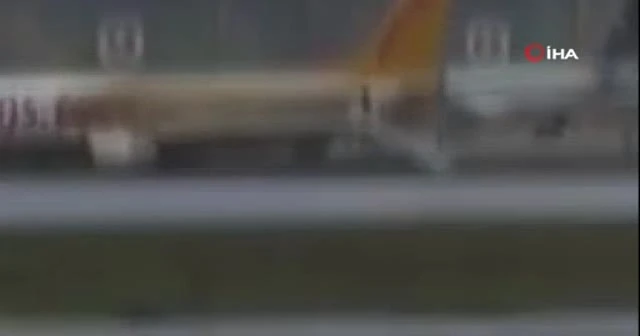 Sabiha Gökçen Havalimanında uçak pistten çıktı