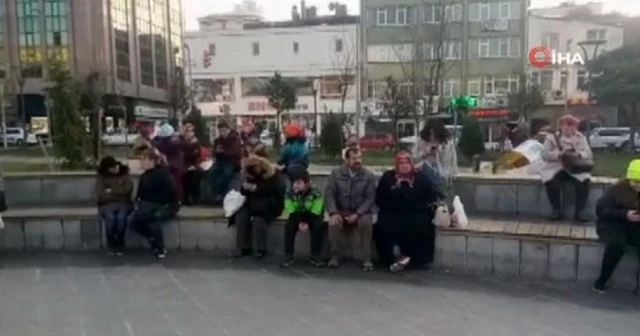 Silivri'de deprem vatandaşları sokağa döktü