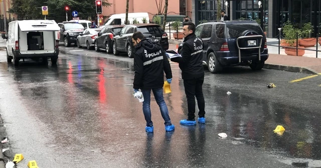 Sokak ortasında çatışma kamerada