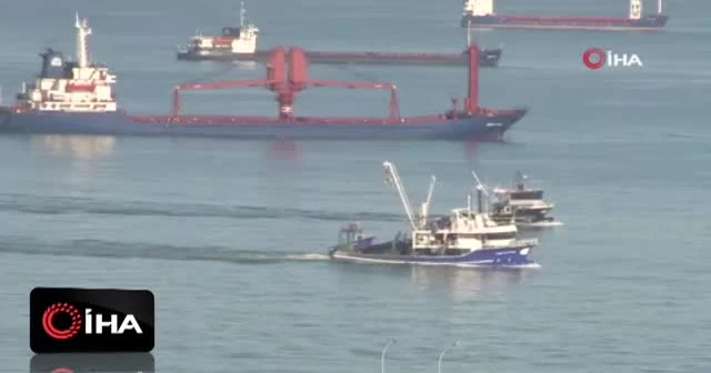 Tanker ile balıkçı teknesinin çarpışmasının hemen ardından çekilen görüntü ortaya çıktı