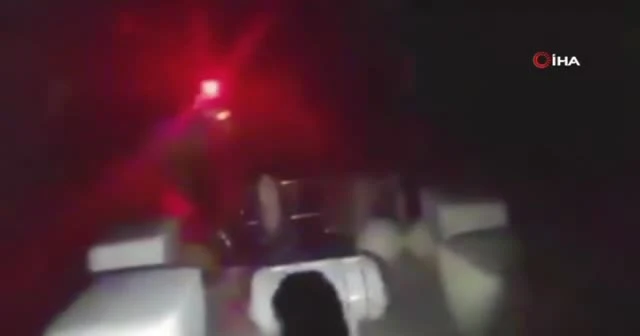 Bodrum açıklarında sıcak anlar