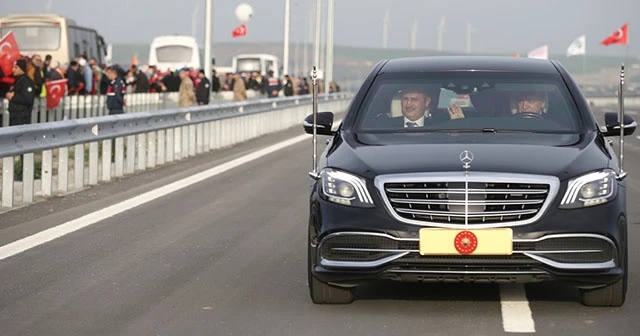 Cumhurbaşkanı Erdoğan, Kuzey Marmara Otoyolu Kınalı-Odayeri Kesiminde test sürüşü gerçekleştirdi