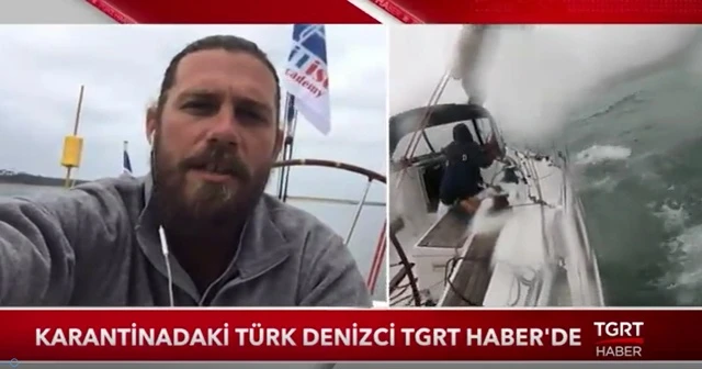 Karantinadaki Türk denizci TGRT Haber'de