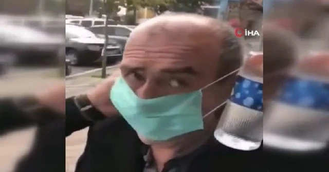 Yaşlı adama zorla maske takan ve kafasına kolonya döken şüpheli gözaltına alındı