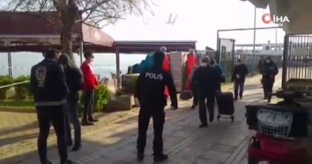 Adalar'a gelenlerin izin belgeleri tek tek kontrol ediliyor