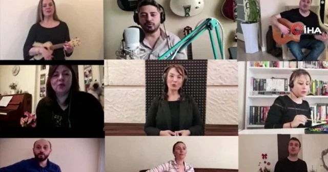 Müzik öğretmenlerinden öğrencilere 'EBA' şarkısı