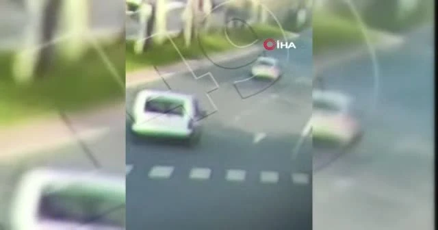 Polis memurunun öldüğü kaza kamerada