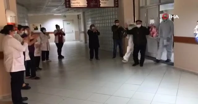 72 yaşında koronayı yendi, böyle taburcu oldu