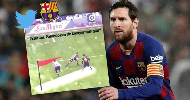 Barcelona'yı Erzurum'a davet ettiren 'Messi' paylaşımı