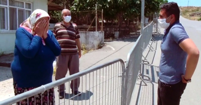 Karantinadaki babaanne terhis olan torunuyla kucaklaşamadı