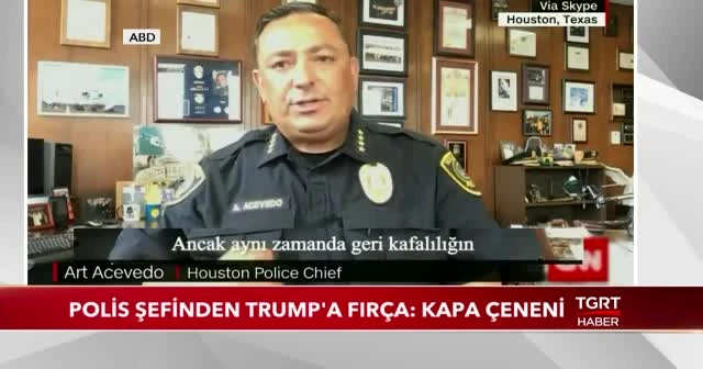 Polis şefinden Trump'a fırça: Kapa çeneni