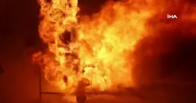 Rusya’da petrol kuyusunda çıkan yangına tanksavarlı müdahale