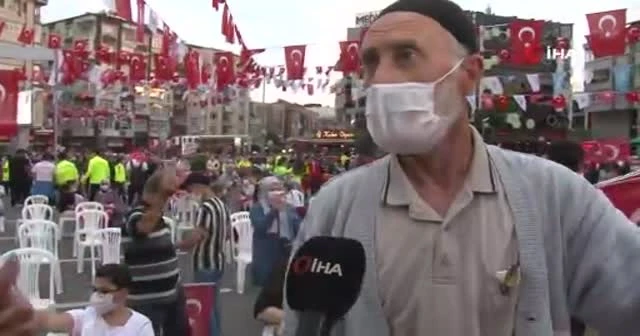 15 Temmuz Gazisi o görüntüleri izleyince gözyaşlarına boğuldu