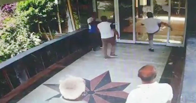 4 yıldızlı otele taşlı ve tahralı saldırı