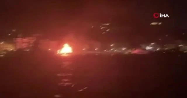 Bebek açıklarında bir teknede yangın çıktı