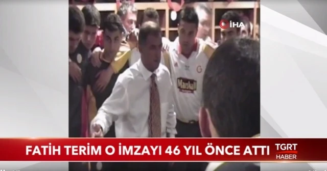 Fatih Terim o imzayı 46 yıl önce attı