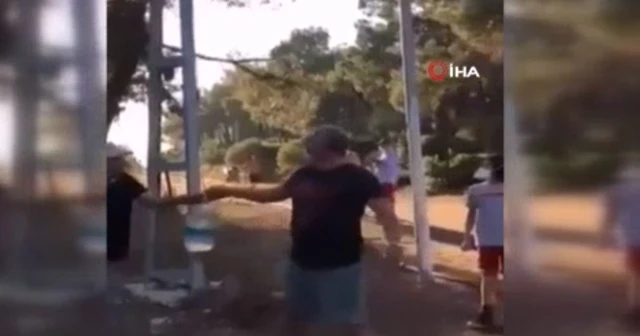 Heybeliada'daki orman yangınına vatandaşlar pet şişelerle su taşıdı