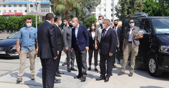 İçişleri Bakanı Süleyman Soylu güvenlik toplantısı için Adana’da