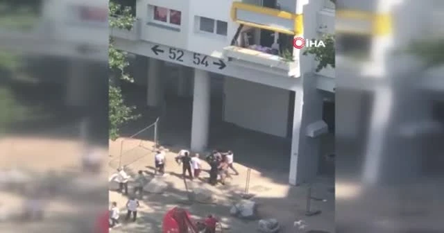 İki kardeş yangından böyle kurtuldu