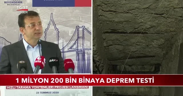 İstanbul'da 1 milyon 200 binaya deprem testi