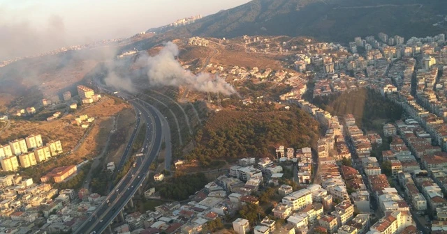 İzmir'de makilik alandaki yangın kontrol altına alındı