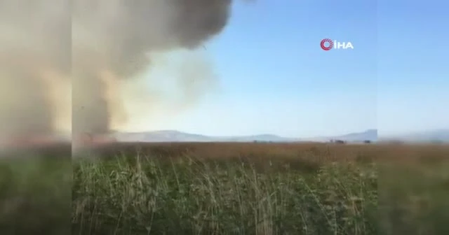 İzmir Kuş Cenneti yakınında korkutan yangın