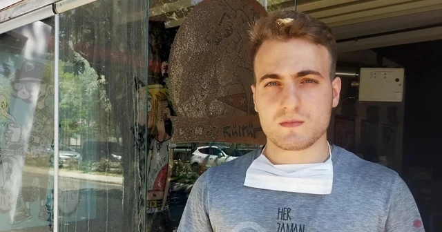 Motosiklet sürücüsünü kurtardı