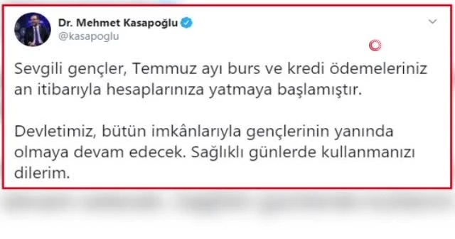 Öğrencilerin nisan burs ve kredi ödemelerine başlandı