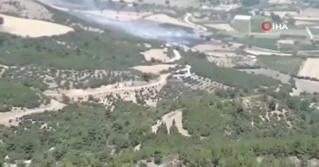Çanakkale’de tarım arazisindeki yangın kontrol altında