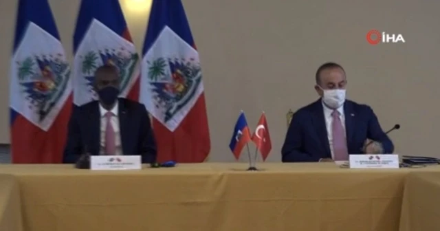 Dışişleri Bakanı Çavuşoğlu ve Haiti Devlet Başkanı Moise heyetler arası görüşme gerçekleştirdi