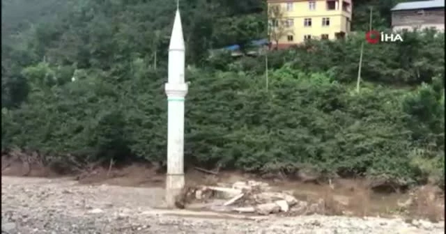 Giresun’da sel felaketini anlatan en ilginç kare
