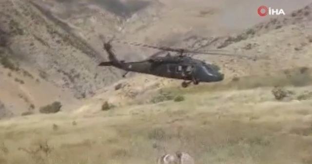 Kırsalda attan düşen veteriner helikopterle kurtarıldı
