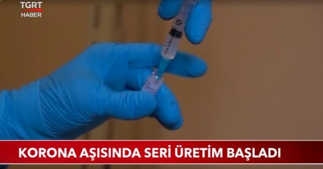 Korona aşısında seri üretim başladı