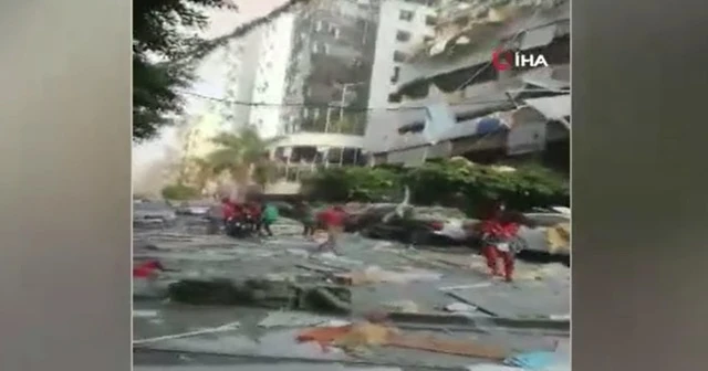 Lübnan'daki patlamanın yeni görüntüleri ortaya çıktı