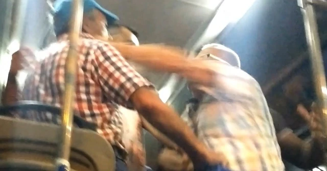 Maske kavgasında yumruklar konuştu