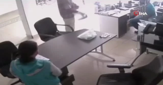 Muzla soygun girişimi! İşte o anlar