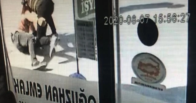Saldırgan polisin ayağını böyle kırdı