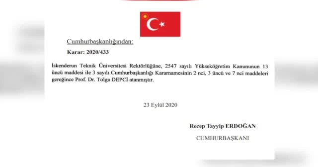 6 Üniveristeye rektör ataması gerçekleştirildi