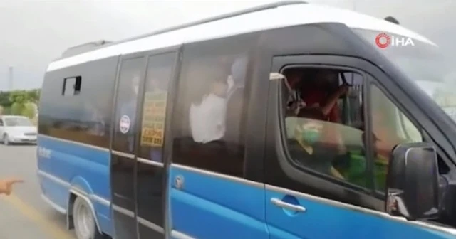 Başkent’te fazla yolcu alan minibüse ceza