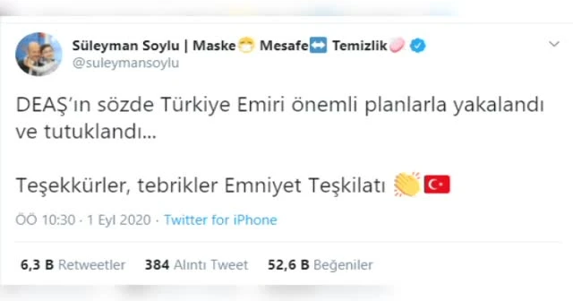 DEAŞ’ın sözde Türkiye emirinin oğlu da yakalandı