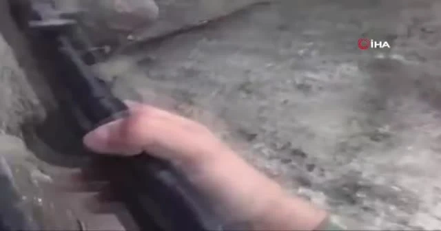 Ermeni askeri cephede ağladı